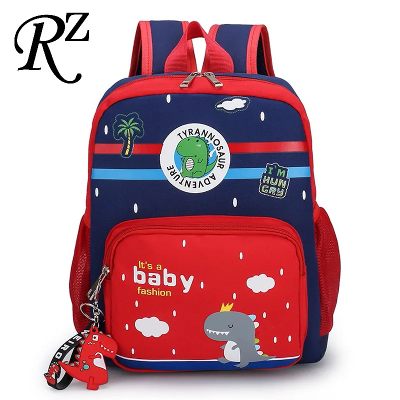 Mochila impermeable de dibujos animados para niños, bolso escolar transpirable, multicapa, diseño ligero