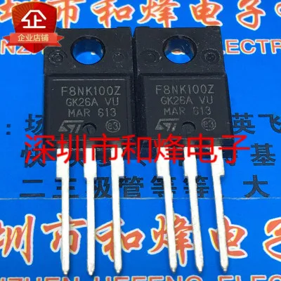 Original new 5pcs/ F8NK100Z STF8NK100Z  TO-220F 1000V 6.5A