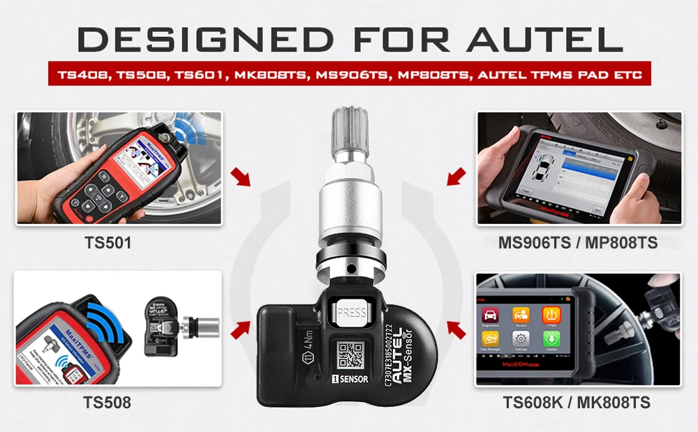 Autel MaxiTPMS ITS600E TPMS Neuestes Sensor-Programmiergerät Aktivieren/Neueinlernung Aller Sensoren mit 4 Reset-Funktionen – Detail 10