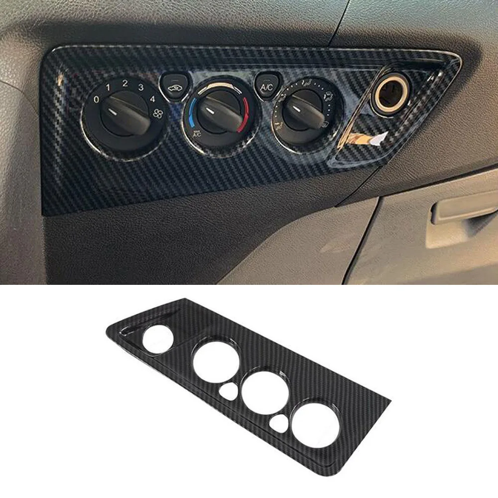 For Ford Transit 2017 For Ford Tourneo 2016 Car Air Conditioner Adjust Switch Cover Sticker Trim Interior Car Styling Moldings