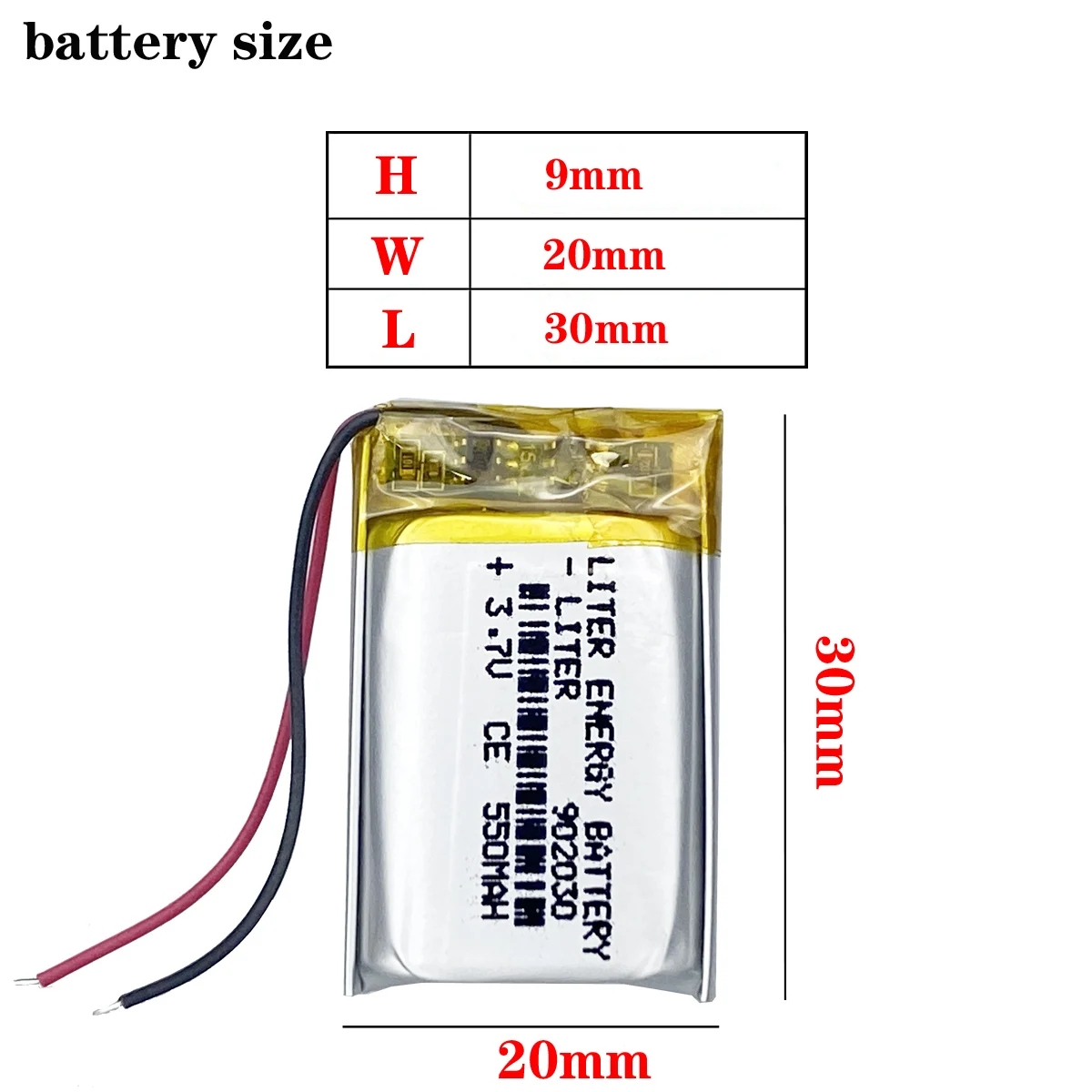 best battery brand 3.7V lithium polymer battery 902030 092030 Bluetooth stereo doll toy 550mAH