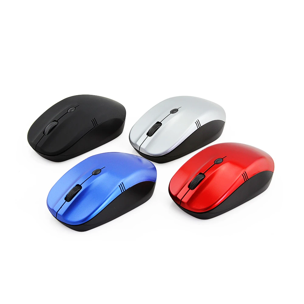 CHYI-Mini souris d'ordinateur portable sans fil, 2.4 mesurz, USB, 1600 ug I, optique, 3D, ergonomique, pour PC, ordinateur portable et de bureau