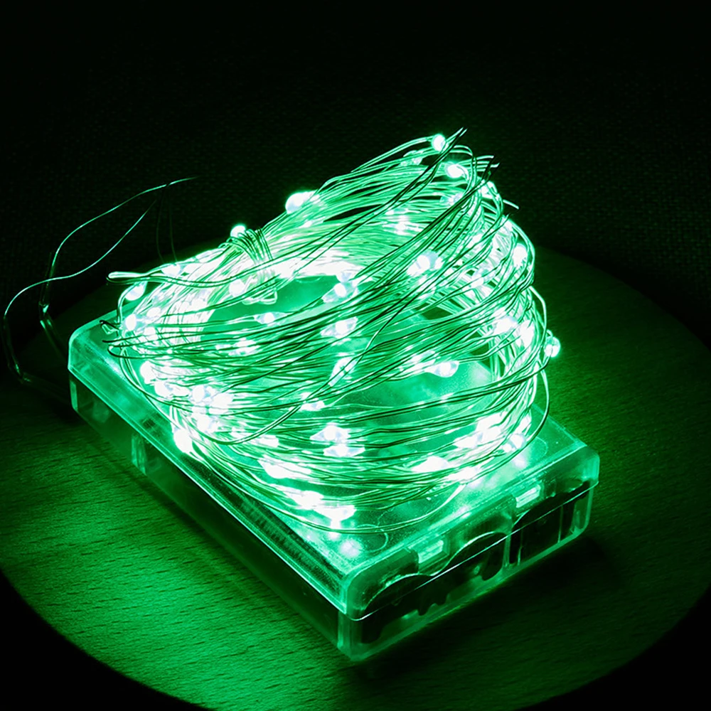 2M 3M 4M 5M 10M Led String Lights Waterproof Fairy Lights 3AA Battery Operated Christmas Wedding Party Decoration Garland