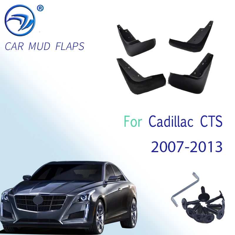 For Cadillac CTS 2007-2013 Set Car Mud Flaps Mudflaps Splash Guards Mud Flap Mudguards Fender Front Rear