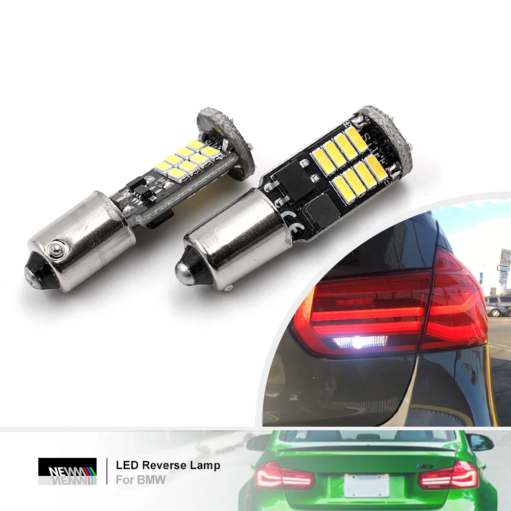 For BMW 5 Series G30 G31 M5 F90 3 Series F30 F31 F34 M3 F80 Canbus BAY9S  H21W LED Reverse Light Bulb Car Backup Lamp No Flicker