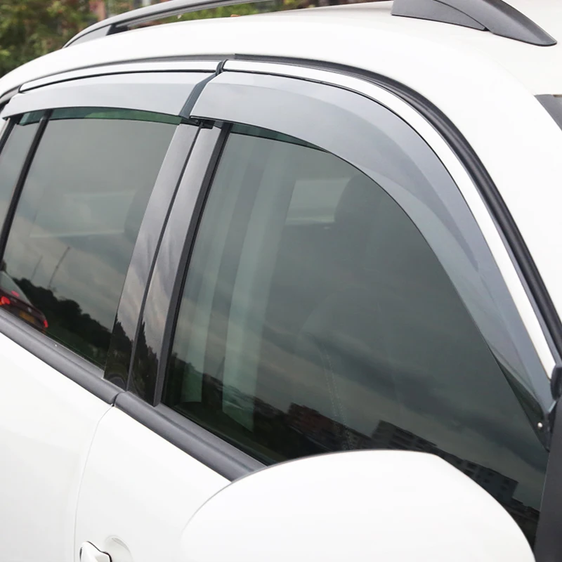For Chery Tiggo 7 Pro 2020 2021 Window Visor Sun Rain Wind Deflector Awning Shield Vent Guard Shade Cover Trim Accessories