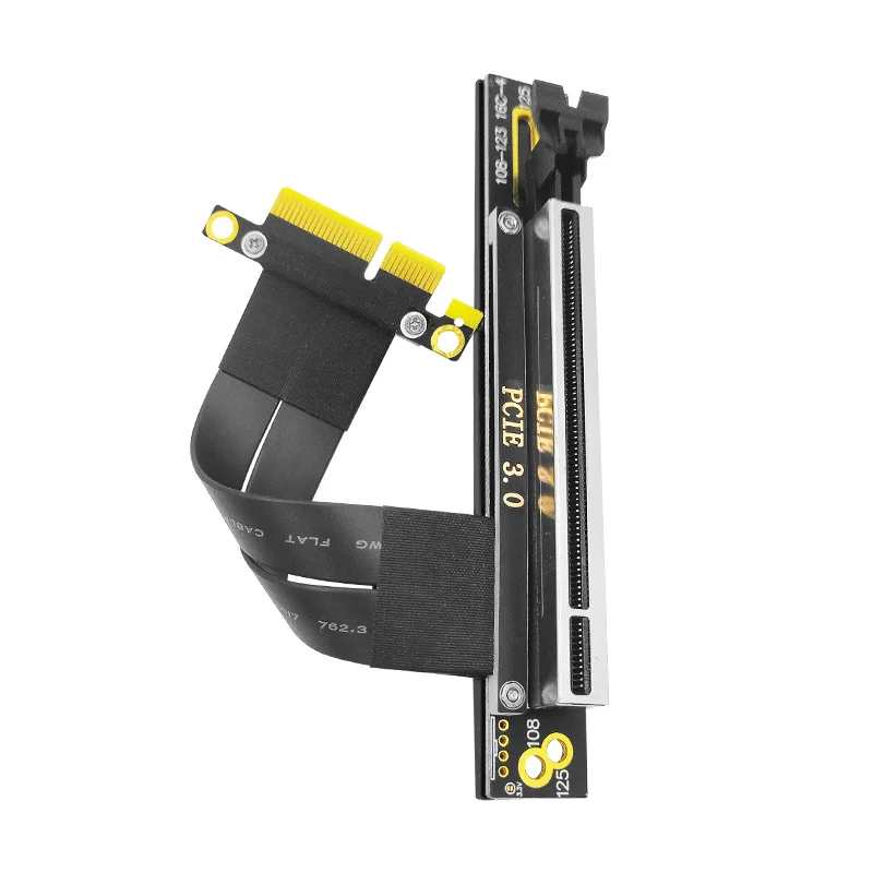 Cable de extensión PCI Express PCIE Riser, tarjeta gráfica PCI-E 4X a 16X, conector PCI Express, extensor de Cable Flexible