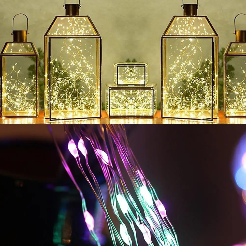10M100LED Christmas Decoration String Lights LED Copper Wire Fairy Light AA Battery Powered String Light Home Party Decoration