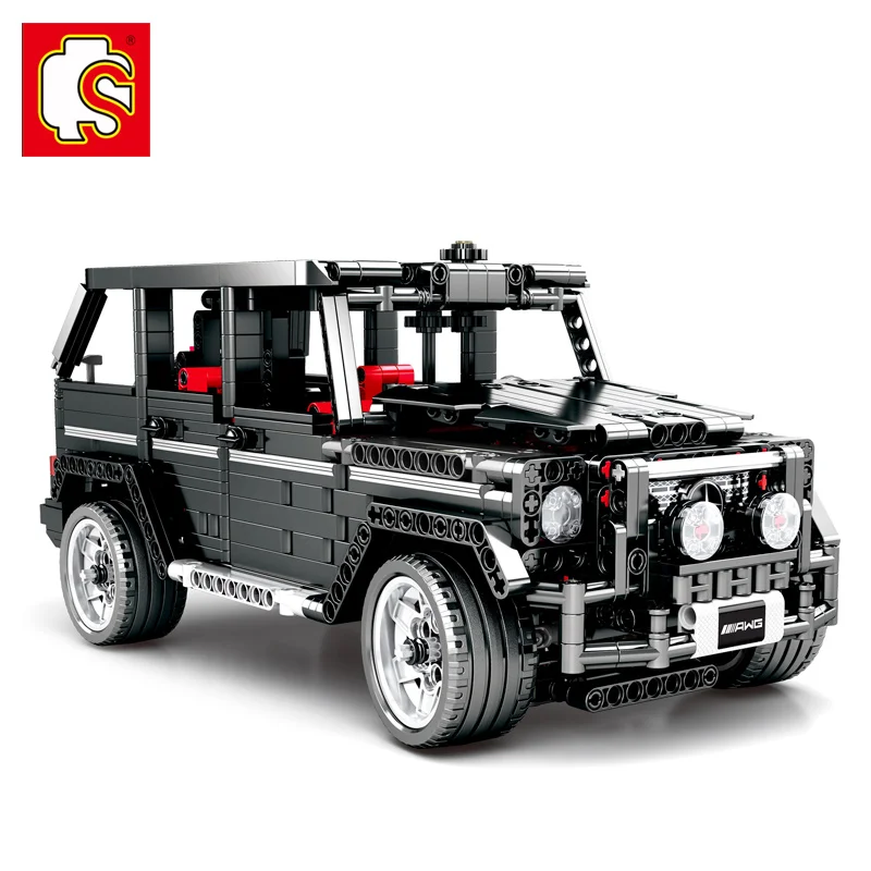 SEMBO 1388pcs City Cross Country SUV Car Building Blocks high-tech RC / Non-RC Car AWD Vehicle Bricks Toys For kids