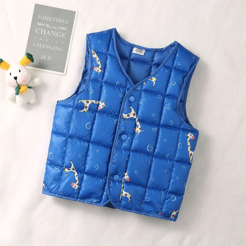 Baby vest Autumn Winter boy Vest Jacket Children Outerwear Coats for Girls Vest Infant Cotton Down Sleeveless Kids Warm Jacket