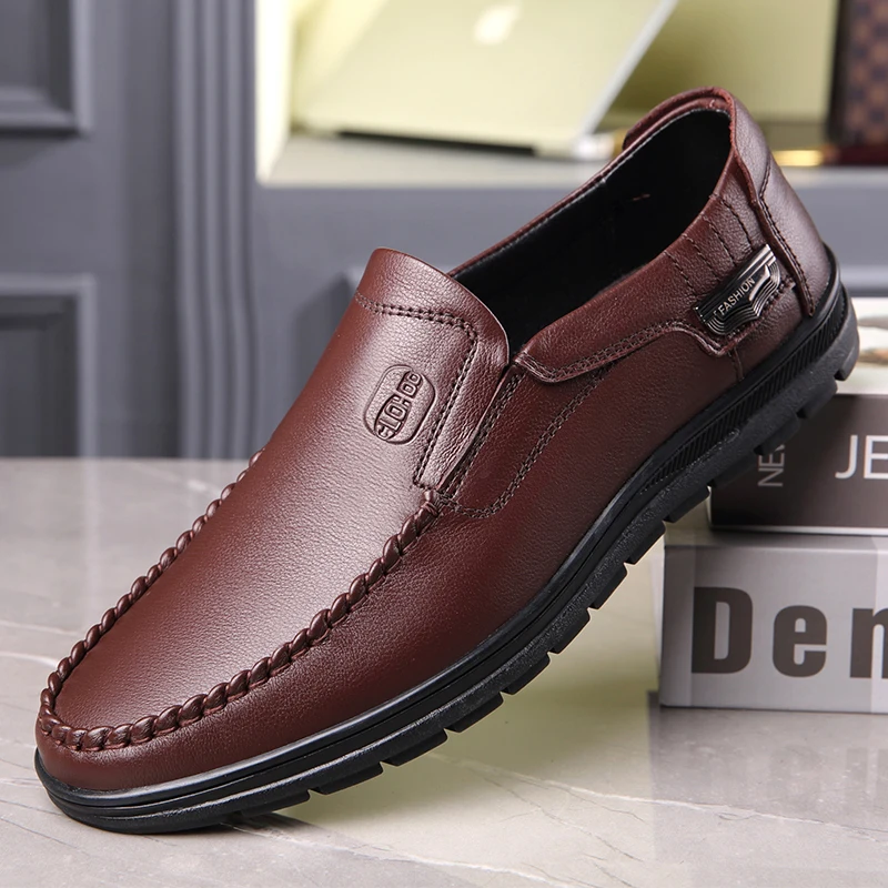 

Men's leather shoes 2021 autumn new business dress casual leather shoes men's leather Korean version of soft-soled driving shoes