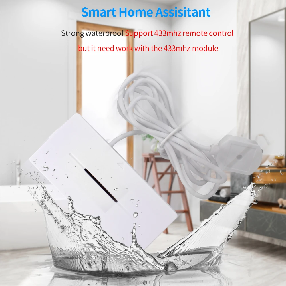 Ewelink Water Leak Sensor Flood Water Leak Detector Remote Alarm Smart Home For Home Security Works With SONOFF Bridge