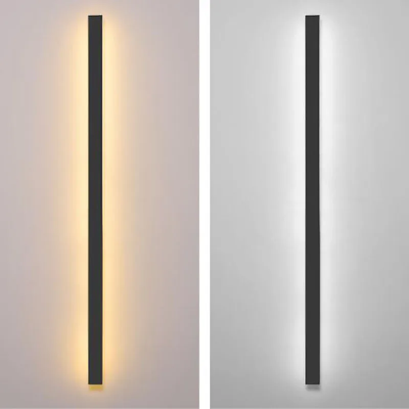 

Waterproof outdoor Long Strip LED wall lamp IP65 Aluminum Wall Light Garden porch Sconce Light Indoor Bedroom Bedside Wall light