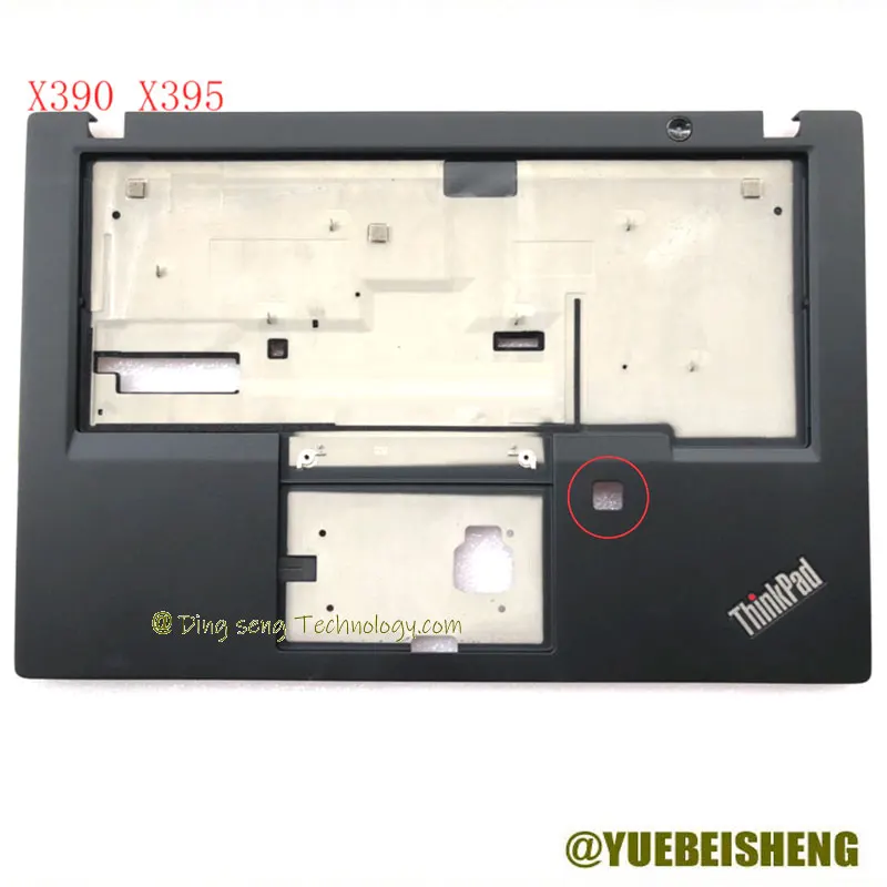 YUEBEISEHNG                       NEW for Lenovo Thinkpad X390 X395  palmrest keyboard bezel upper cover FP hole 02HL017 02DM430