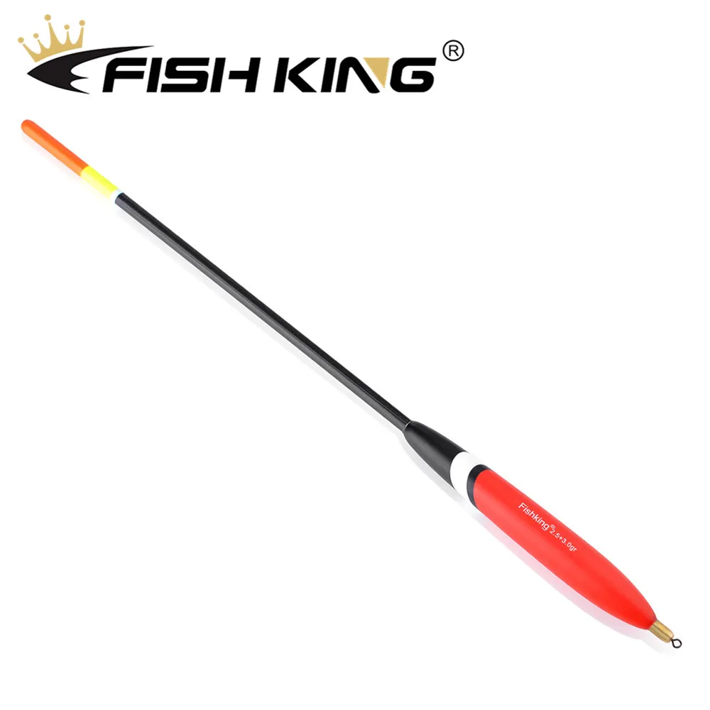 FISH KING 4pcs/pack Barguzinsky Fir Float 1.2+2.0g/1.5+1.5g/2.0+2.0g/2.5+3.0g Balsa Bobber Cork Vertiacl Buoy Carp Fishing Float