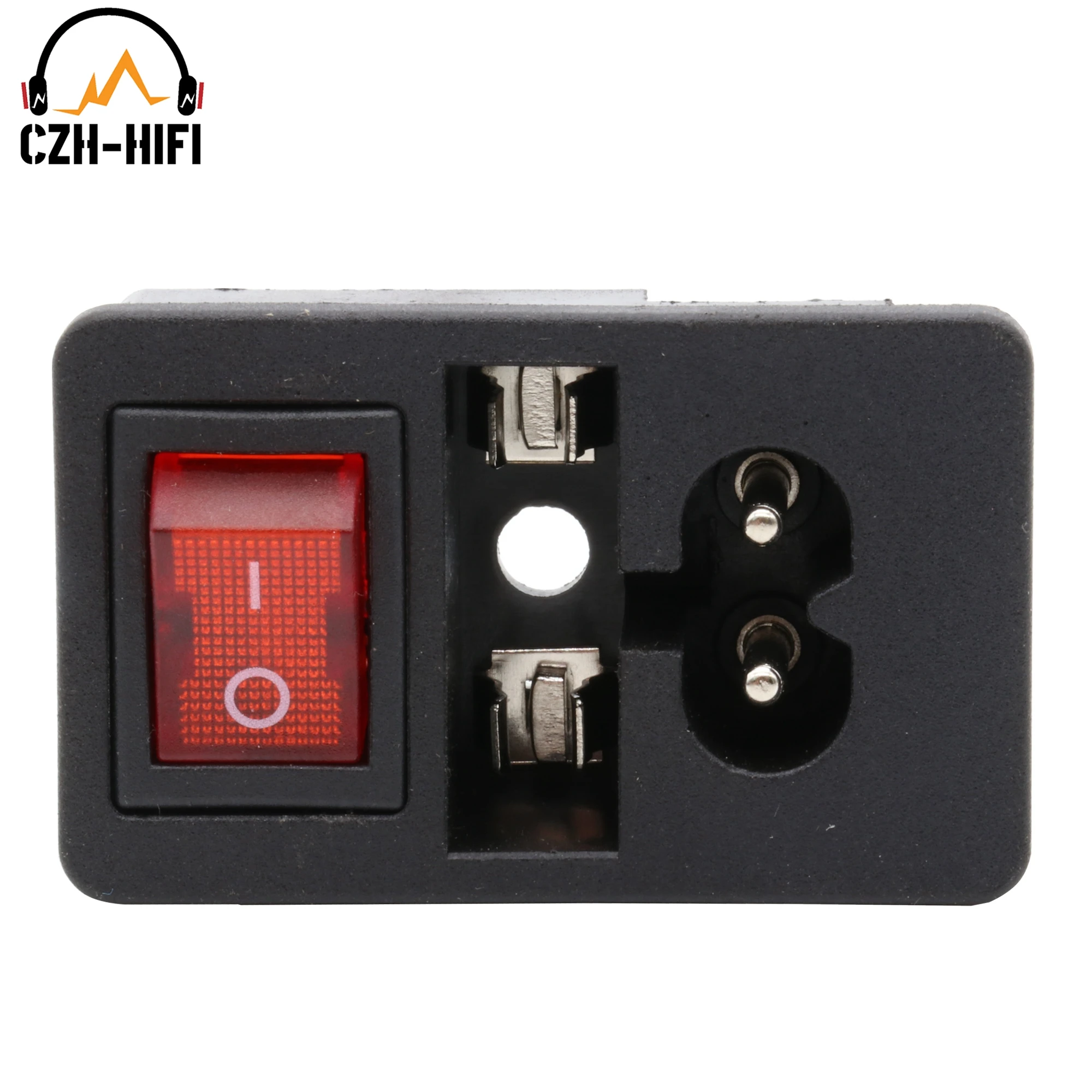 IEC 320 C8 2pin AC Power Socket Electric plug Power Cord Inlet Male Jack Receptacle Connector Rocker Switch CCC CE DIY