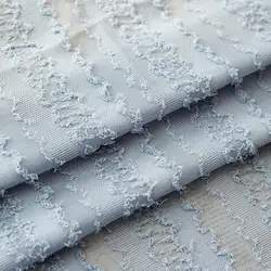 New Wave Tassel Stripe Cut Jacquard Chiffon Fabric For Spring And Summer Women's Dress Designer Fabric