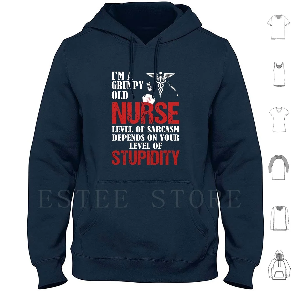 I'm A Nurse My Level Of Sarcasm Depends On Your Shirt Hoodies Depends Job Medicine Nurse Nursing Nursery Nurse