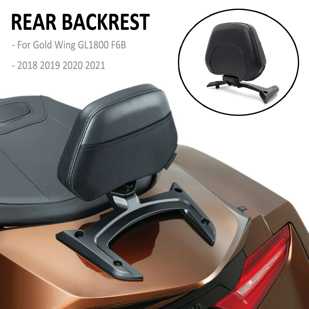 For Honda Gold Wing Goldwing GL 1800 GL1800 F6B Tour 2018 - 2021 Motorcycle Passenger Seat Rear Backrest Cushion Back Rest Pad