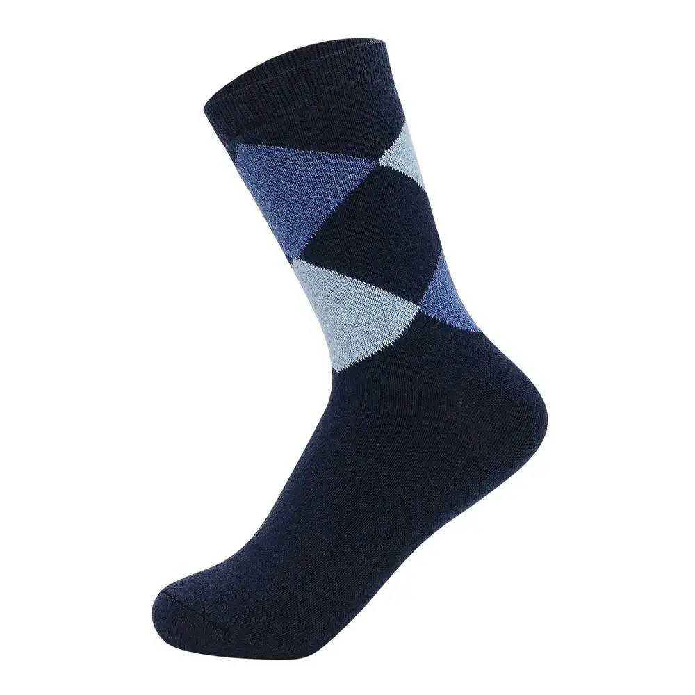 5 pairs thicken men's cotton socks 따뜻한 바닥 푹신한 양말 열 패치 워크 색상 겨울 두꺼운 양말 남자에 대 한 높은 품질