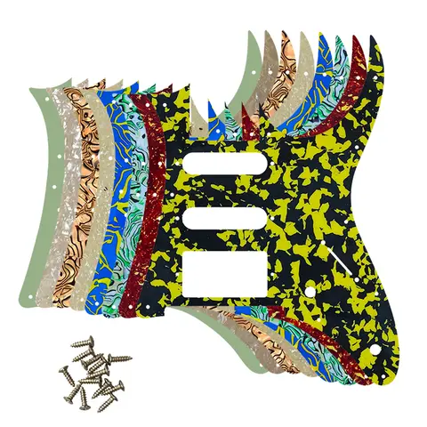 Pleroo Custom Guitar Parts-MIJ Ibanez RG 350 DX 기타 픽업 가드 SSH 험버커 픽업 스크래치 플레이트 멀티 컬러