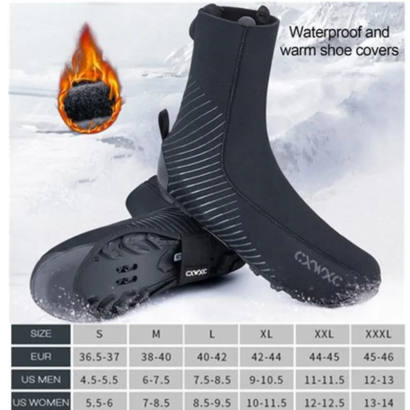 Cycling Boots Shoe Cover MTB Waterproof Warm Shoe Protector Windproof Outdoor Riding Thick Overshoes Boot Covers Rainproof