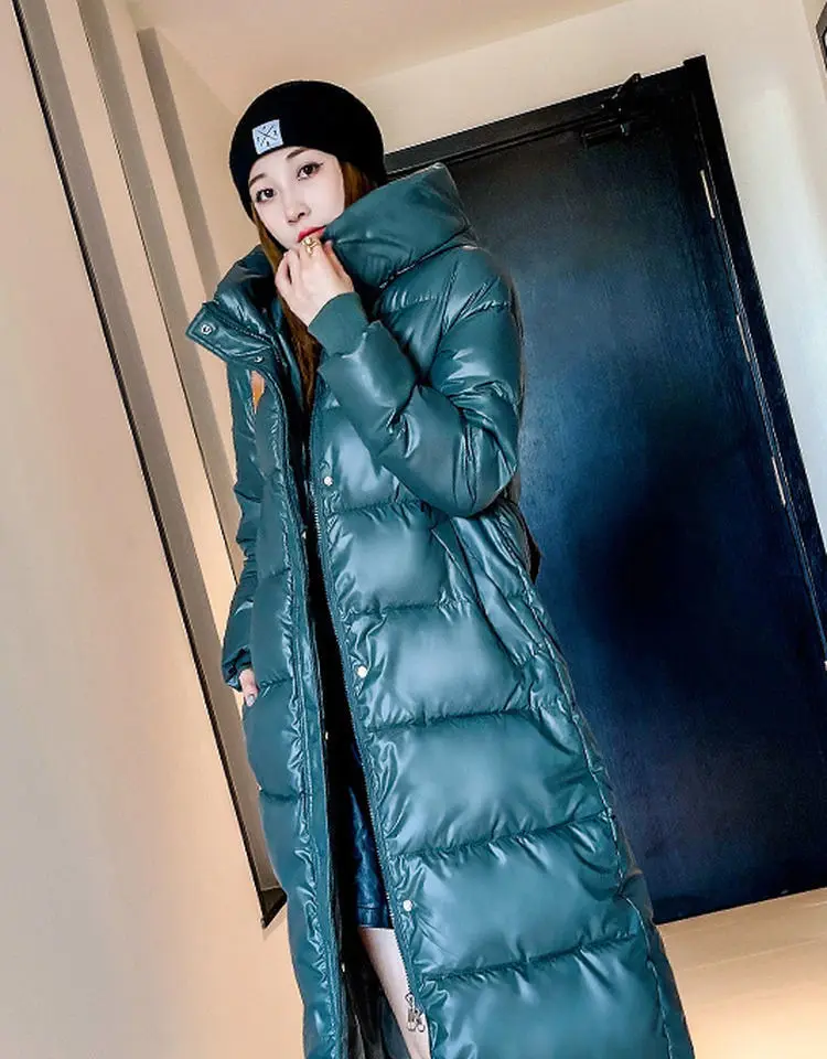 2026 Winter Long Down Jacket Women's Fashion Thick Cotton Parkas Outwear Plus Size 4XL Loose Windproof Hooded Snow Coat Female
