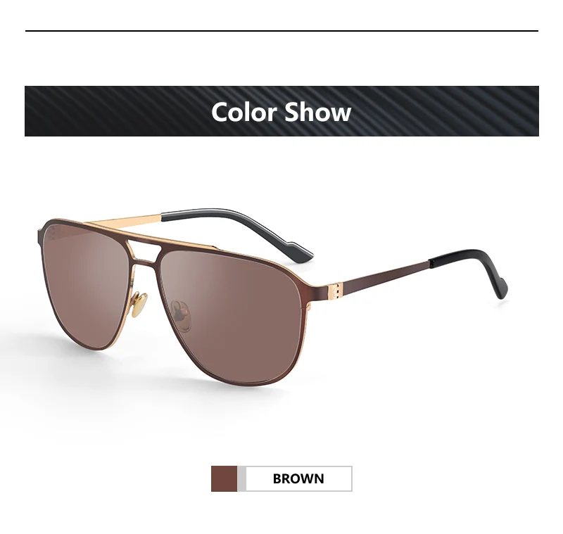 ZENOTTIC (XXL-Größe) Vintage Aluminium polarisierte Sonnenbrille Pilotensonnenbrille Herren Fahren UV400 Blendschutzlinse Driving Shades – Detail 11