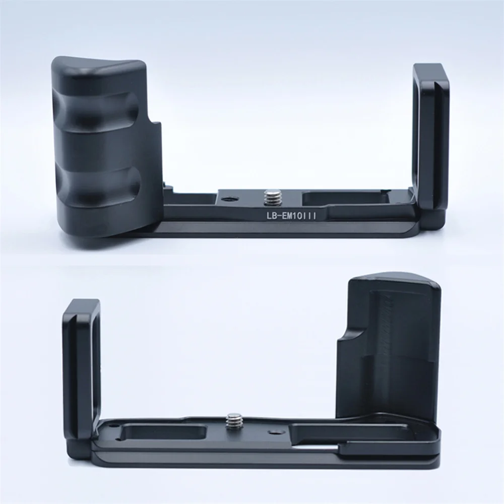 Подходит для Olympus OM-D Mark III EM10 III Комплект с двойной ручкой L кронштейн Вертикальная Скоба быстросъемная L-образная пластина