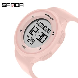 Sanda Outdoor Sport Watch Men Multifunction Chronograph 5bar Waterproof Alarm Clock Digital Wristwatches Reloj Hombre 2019 New