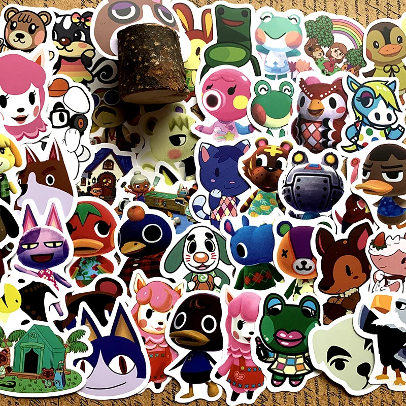 Pegatinas de Animal Crossing para maleta, monopatín, portátil, equipaje, nevera, teléfono, coche, calcomanía DIY, 10/30/50/100 piezas