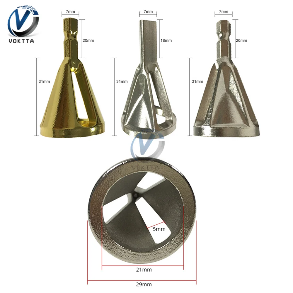 Usuwania zadziorów i stępiania ostrych krawędzi narzędzie do zewnętrznego fazowania ze stali nierdzewnej usuń zadziory wiertła narzędzia do wiercenie metali trójkątny uchwyt z sześciu gniazda