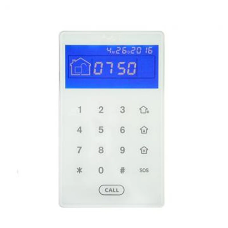 Pantalla LCD de FC-7668Pro, teclado táctil con cable, Compatible con FC-7668Pro, TCP, IP, GSM, sistema de alarma para el hogar