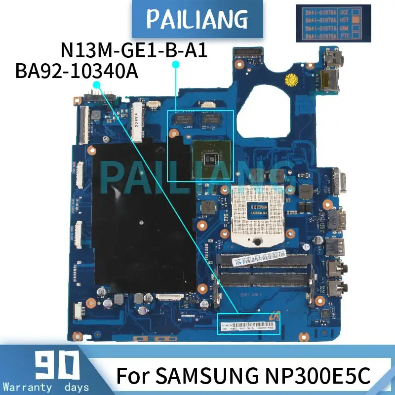 

For SAMSUNG NP300E5C Mainboard BA92-10340A B192-01978A HM70 N13M-GE1-B-A1 DDR3 Laptop motherboard tested OK