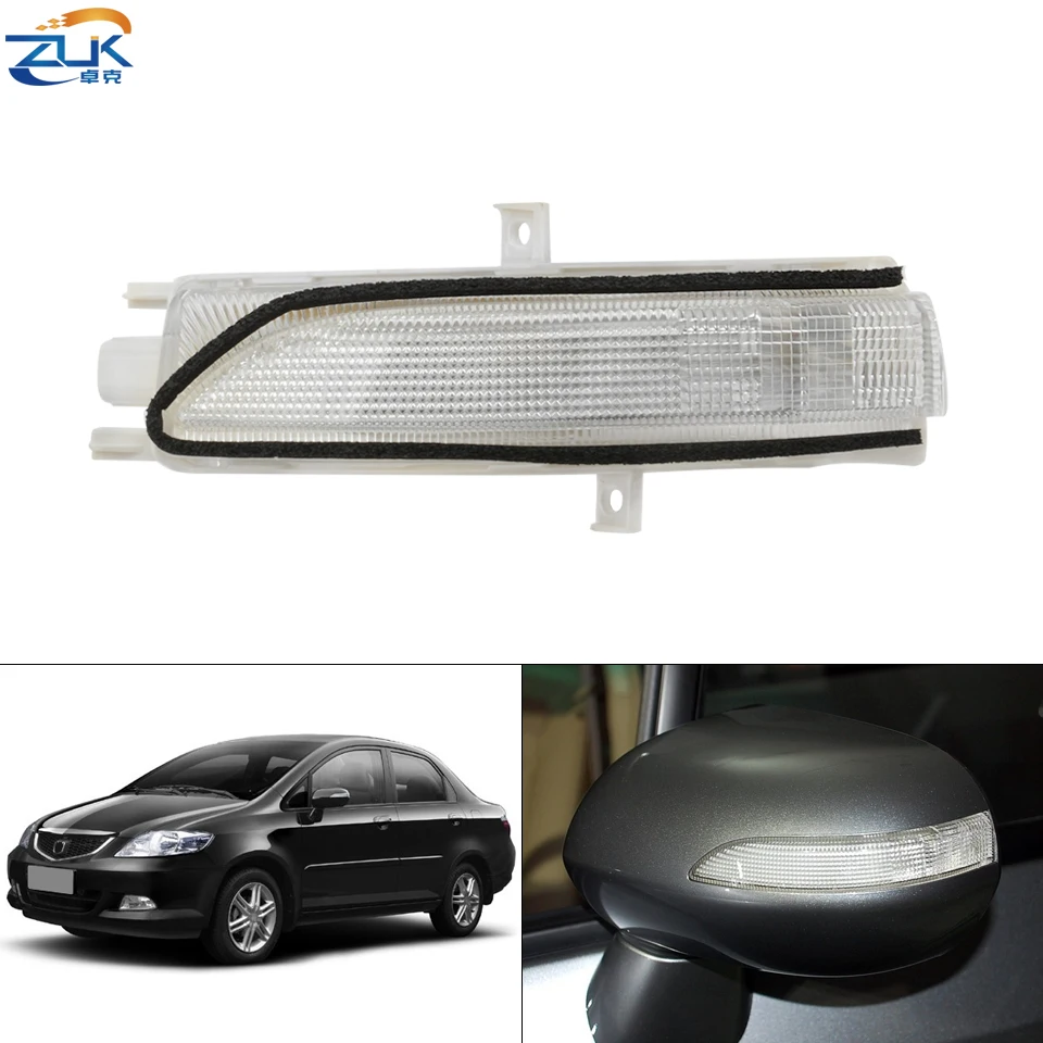 ZUK Rearview Mirror Turn Signal Side Mirror LED Repeater Lamp For Honda FIT JAZZ 2007-2008 FIT SALOON 2003-2006 CITY 2007-2008