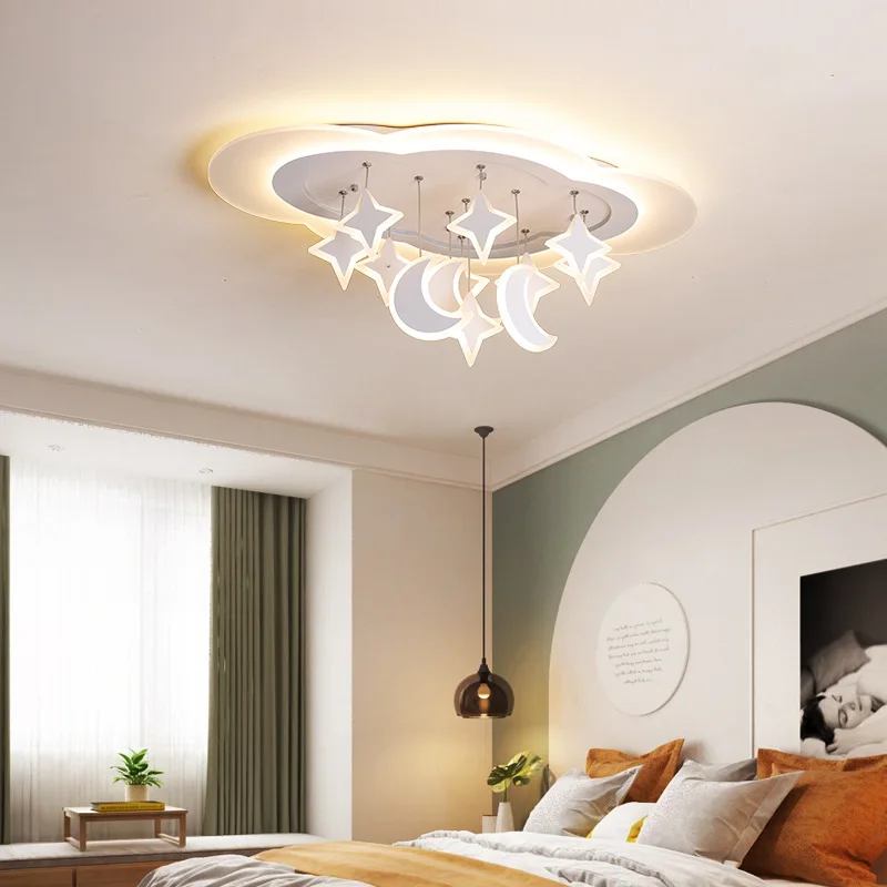 

Creative LED Modern Stars Ceiling Chandeliers Lighting For Living Room Bedroom Kitchen Children