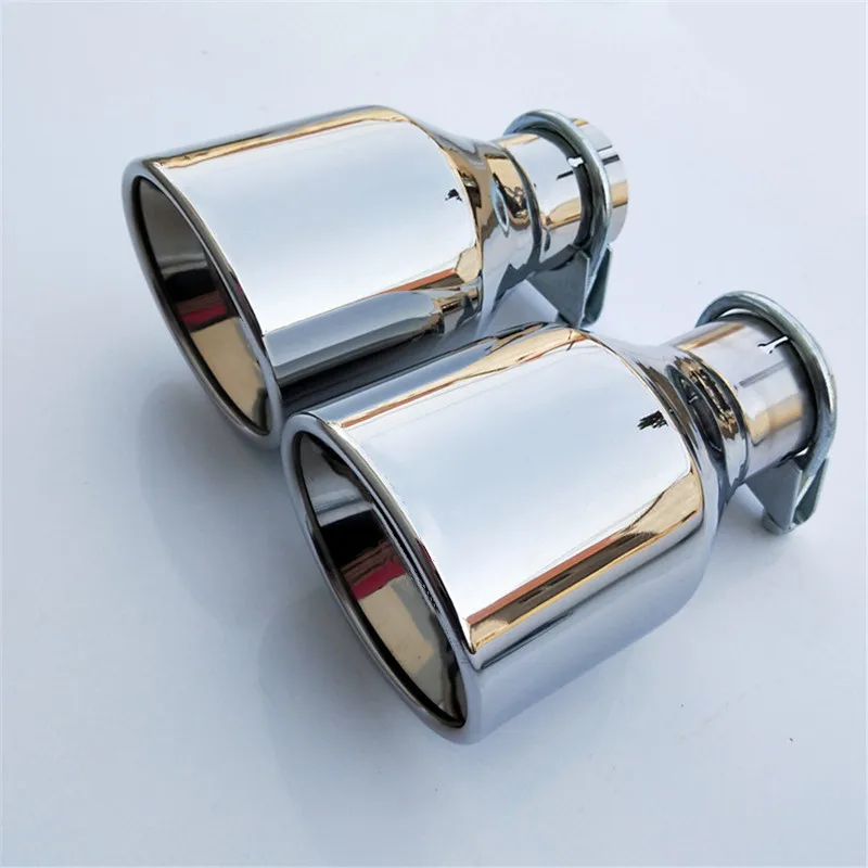 1Piece: car styling Inlet 51mm to Outlet 102mm  Stainless car Car Exhaust Tip, Escape  Muffler Tip