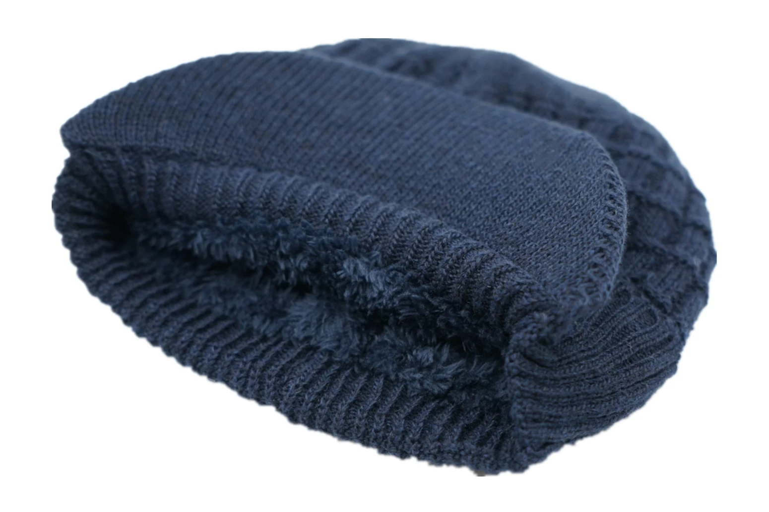 Connectyle – bonnet de tête de mort en tricot épais pour homme et femme, bonnet à manchette, doublure polaire, chaud, casquette de Ski, nouveauté