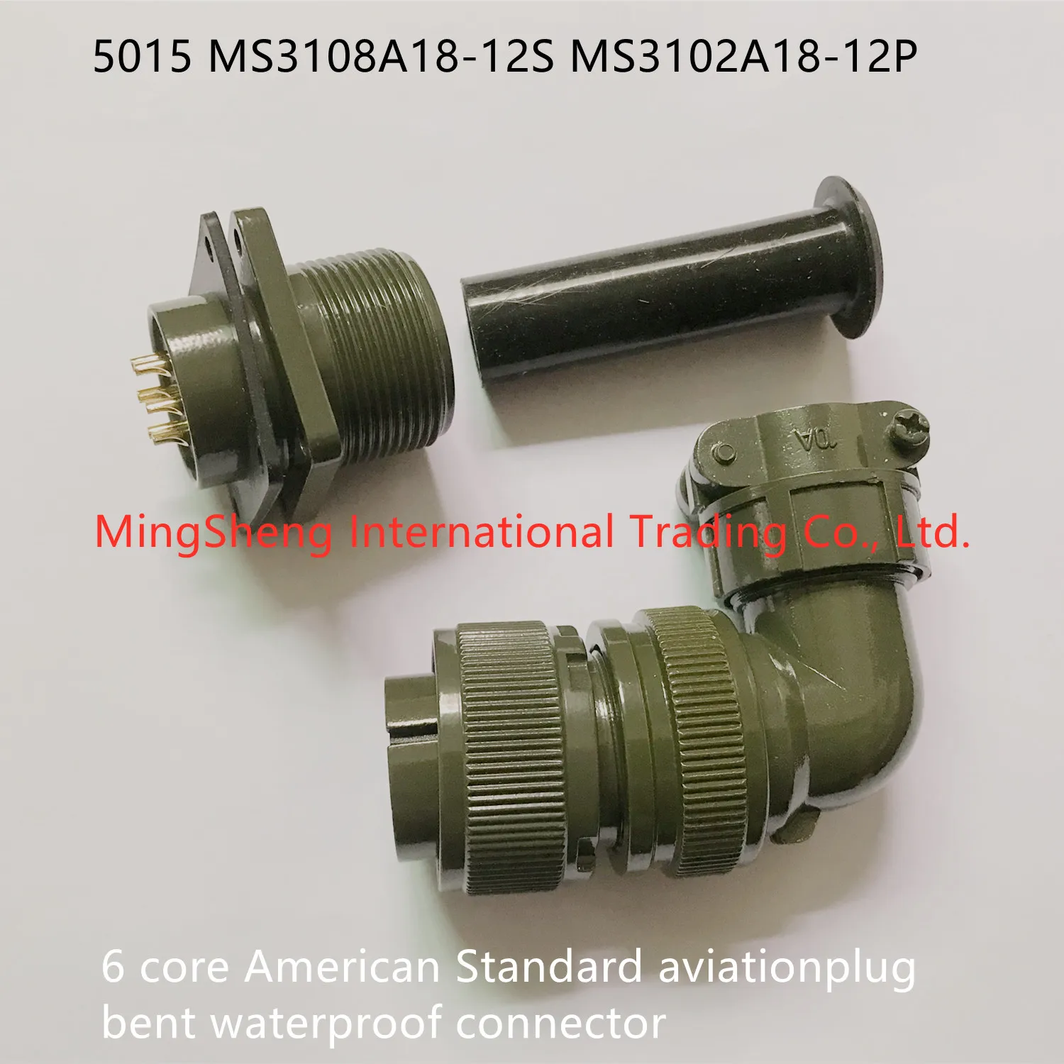 

Original new 100% 5015 MS3108A18-12S MS3102A18-12P 6 core American Standard aviation plug bent waterproof connector