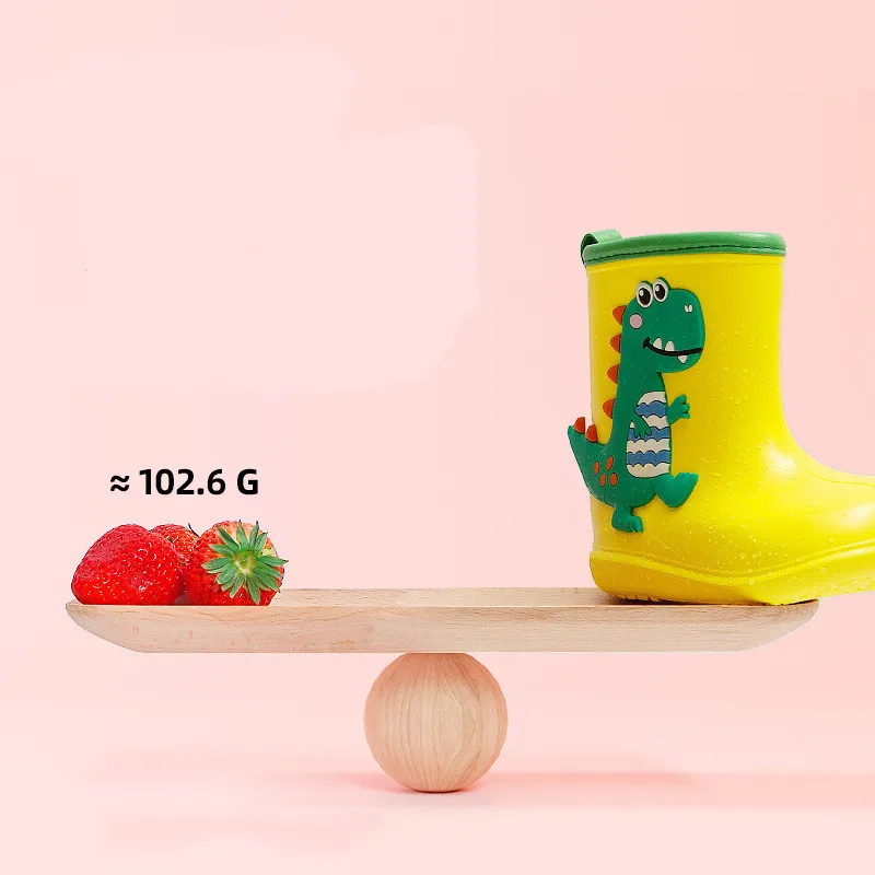 Children Rubber Rain Boot Cartoon Cute Dinosaur Unicorn Shoes for Boys Girls Waterproof EVA Non Slip Toddler Kids Rain Boots