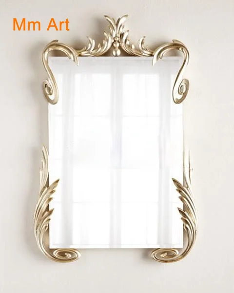 European Luxury Hallway Decorative Mirror American Living Room Sofa Wall Decoration Background Wall Hanging Mirror Makeup