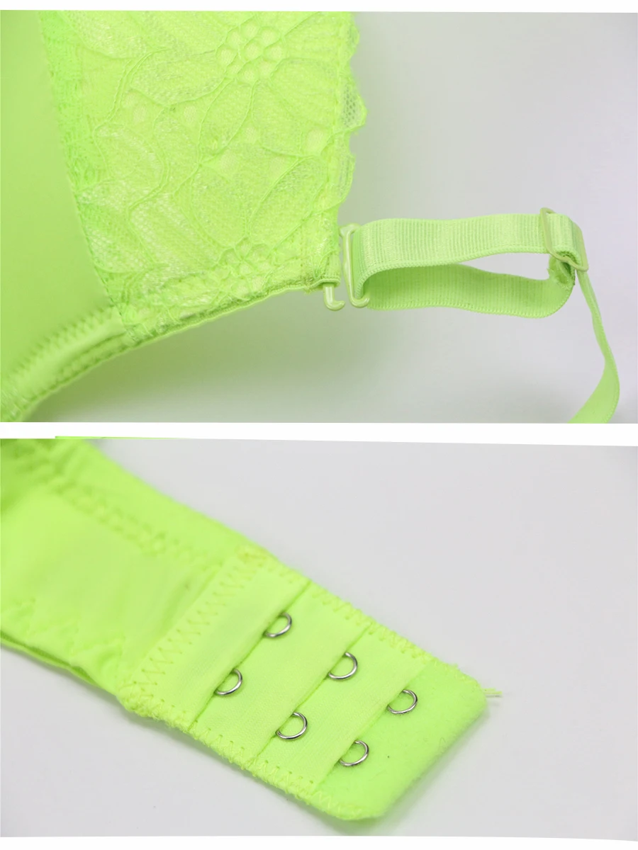 Nouvelle-lencería Sexy DE encaje sin costuras para mujer, lencería DE talla grande, Tanga DE copa DE realce ahuecada, conjunto DE sujetadores, ropa