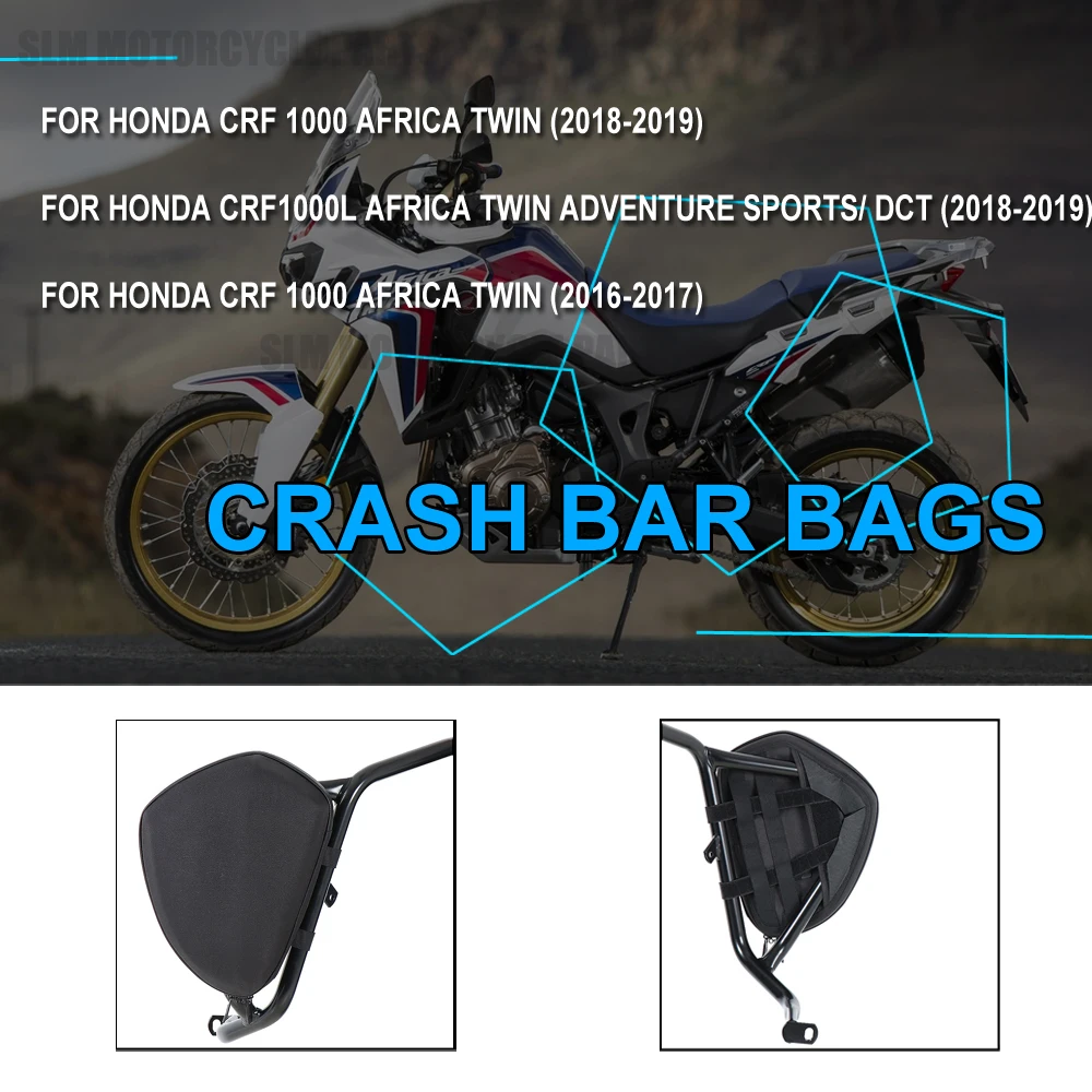 

2019 2018 2017 CRF 1000 L Frame Crash Bar Bags Tool Placement Travel Bag FOR HONDA CRF1000L AFRICA TWIN ADVENTURE SPORTS/ DCT