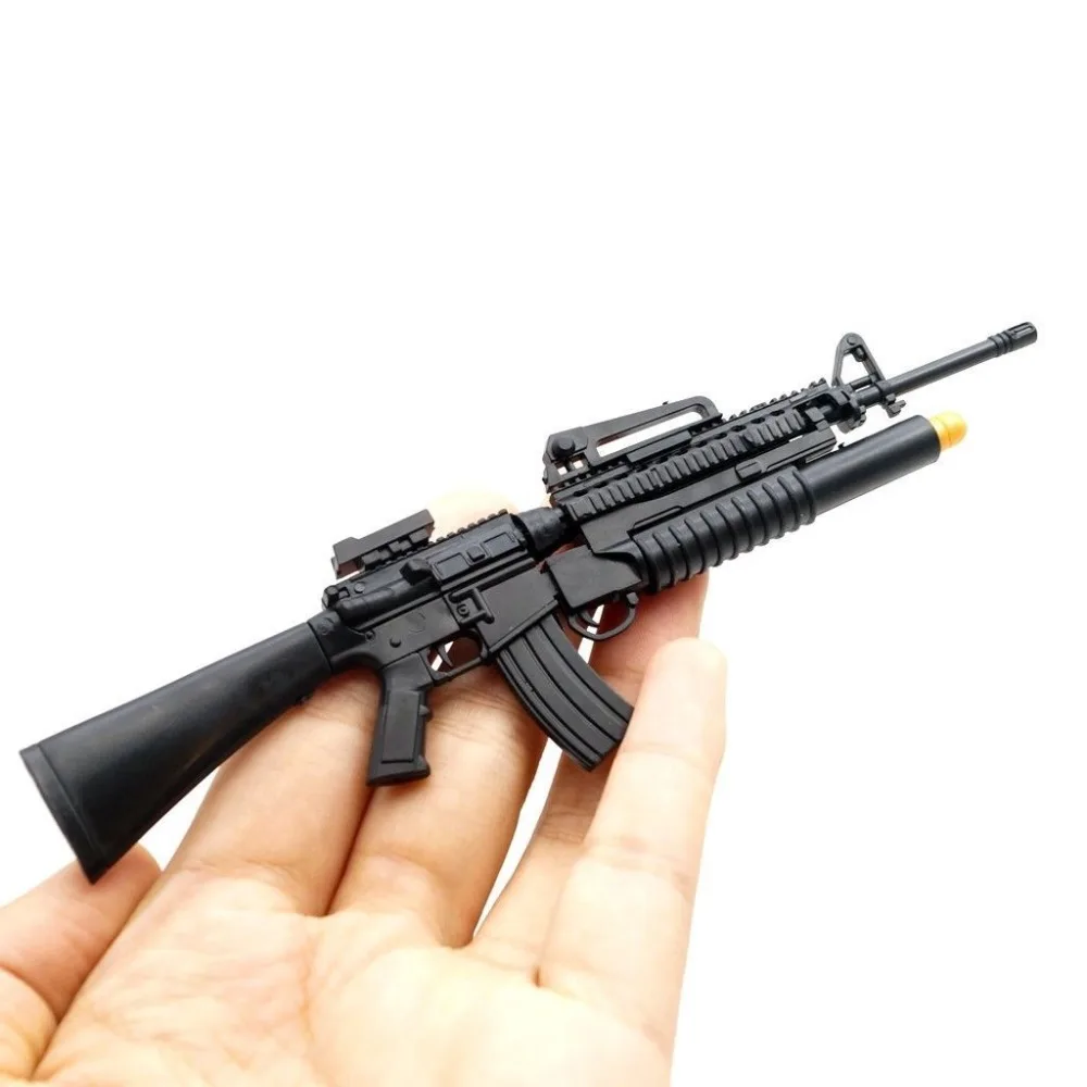 

1:6 1/6 Scale M16A4 Assault/Automatic Rifle Launcher Plastic 4D Gun Model for 12" Action Figures Accessories Assembly Model Toys