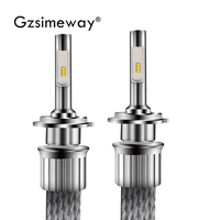 2PCS car headlight H7 H4 ZES chip bulb 96W 12000LM H1 H3 H11 LED 9005HB3 9012 HIR2 H16 881 headlamp auto lamp fog lights 12V 24V