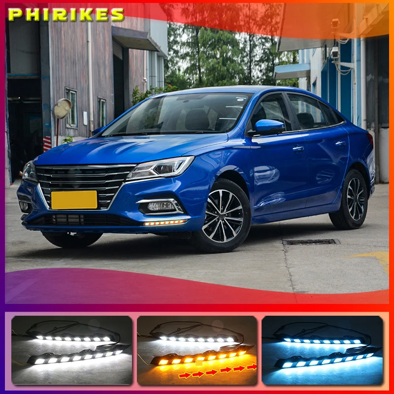 

dynamic car bumper headlight for Roewe i5 daytime light 2019~2021y DRL car accessories LED headlamp for Roewe i5 fog light