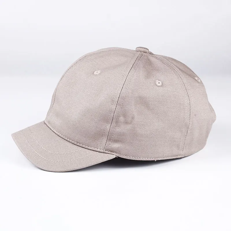 4.5cm Soft Top Short Brim Cap Baseball Cap Small Short Brim Cap for Men Women