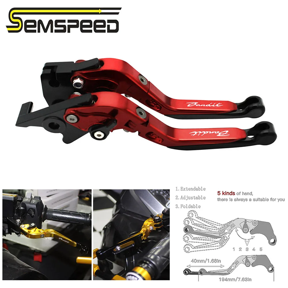 

For SUZUKI GSF 1250 GSF1250 BANDIT 2007-2015 GSF 1200 BANDIT 2001-2006 650S BANDIT GSF650 Folding Extendable Brake Clutch Levers