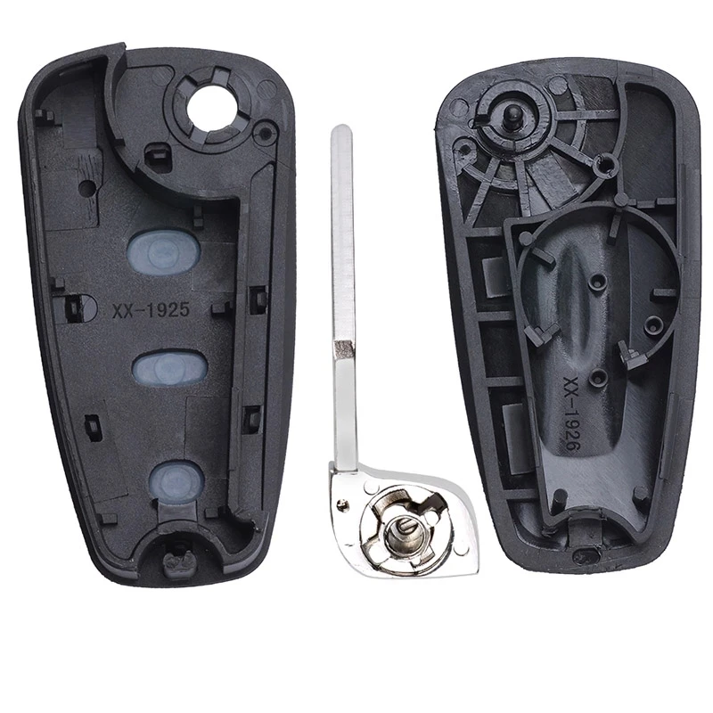 Etui KEYECU 2 z 3 przyciskami do Ford Focus MK1 Mondeo Transit Connect C-Max Auto Flip Remote Key Shell Cover Fob Replacement