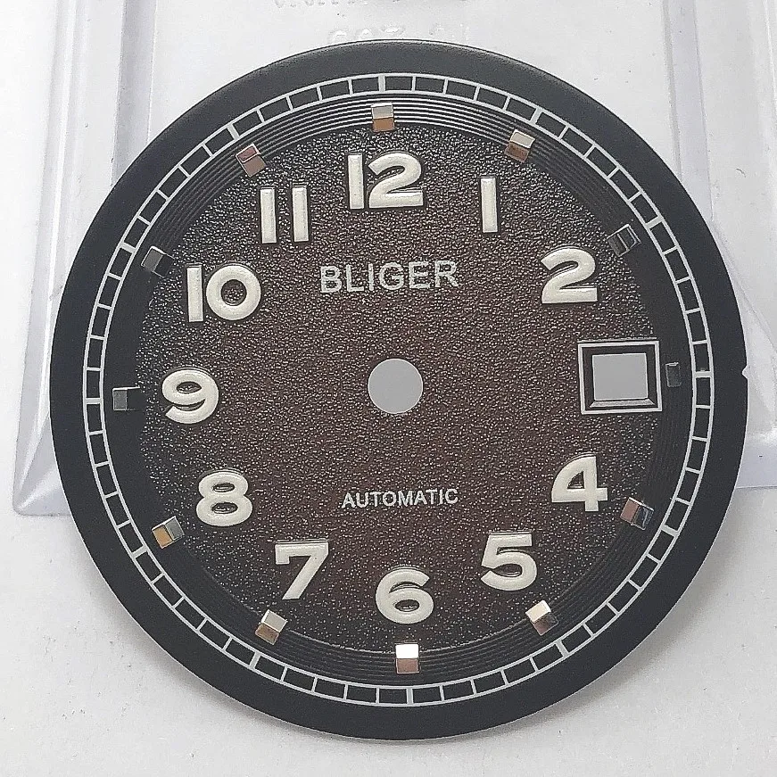 Bliger Aseptic 31.5mm Square Multi-Color Date Kit ETA 2824/2836 Miyota8215/8205/821A Movement Men's Watch Night Plate Parts